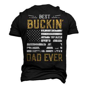Best Buckin Dad Ever Funny Deer Hunter Cool Hunting Men's 3D Print Graphic Crewneck Short Sleeve T-shirt - Monsterry