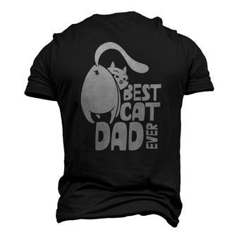 Best Cat Dad Ever Father Papa Sayings Daddy Men's 3D T-Shirt Back Print | Mazezy