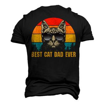 Mens Best Cat Dad Ever For Dad On Fathers Day Cat Daddy Men's 3D T-shirt Back Print - Seseable