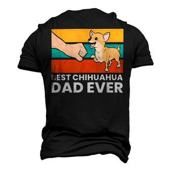 Best Chihuahua Dad Ever Cute Chihuahuas Men's 3D Print Graphic Crewneck Short Sleeve T-shirt - Monsterry UK