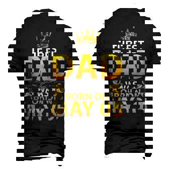 The Best Dad Was Born On May 05 Happy Birthday Father Papa Men's 3D T-shirt Back Print - Seseable