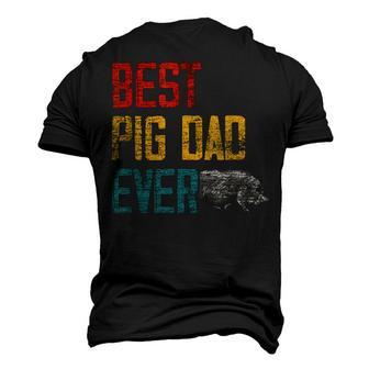 Best Dad Ever Pig Men's 3D Print Graphic Crewneck Short Sleeve T-shirt - Monsterry CA