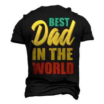 Best Dad In The World Fathers Day T Shirts Men's 3D Print Graphic Crewneck Short Sleeve T-shirt - Monsterry