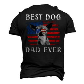 Mens Best Dog Dad Ever Chihuahua American Flag 4Th Of July Men's 3D T-shirt Back Print - Seseable