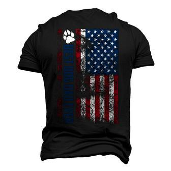 Best Dog Dad Ever Cute Fathers Day 4Th Of July Men's 3D T-shirt Back Print - Seseable