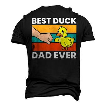 Best Duck Dad Ever Funny Duck Papa Men's 3D Print Graphic Crewneck Short Sleeve T-shirt - Monsterry