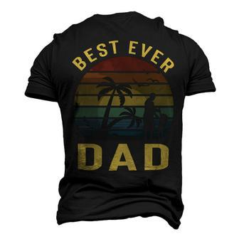 Best Ever Dad Retro Vintage Sunset Men's 3D Print Graphic Crewneck Short Sleeve T-shirt - Monsterry UK