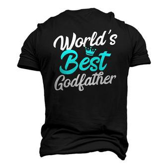 Best Godfather Ever Words Best Godfather Men's 3D T-Shirt Back Print | Mazezy