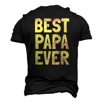 Best Papa Ever Christmas Fathers Day Men's 3D T-Shirt Back Print | Mazezy