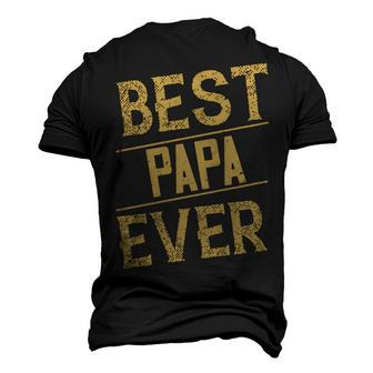 Best Papa Ever Papa T-Shirt Fathers Day Gift Men's 3D Print Graphic Crewneck Short Sleeve T-shirt - Monsterry