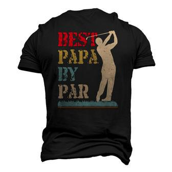 Best Papa By Par Golf Essential Men's 3D T-Shirt Back Print | Mazezy