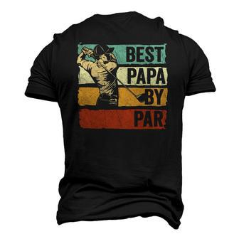 Best Papa By Par Papa Golf Fathers Day Men's 3D T-Shirt Back Print | Mazezy