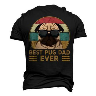 Best Pug Dad Ever Pug Dog For And Men's 3D T-shirt Back Print - Seseable