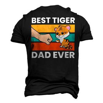 Best Tiger Dad Ever Men's 3D T-shirt Back Print - Seseable