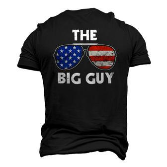 The Big Guy Joe Biden Sunglasses Red White And Blue Big Boss Men's 3D T-Shirt Back Print | Mazezy