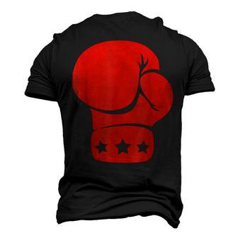 Big Red Boxing Glove Boxing Men's 3D T-shirt Back Print - Seseable