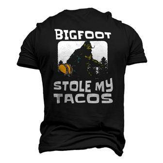 Bigfoot Stole My Tacos Foodie Sci-Fi Sasquatch Men's 3D T-Shirt Back Print | Mazezy