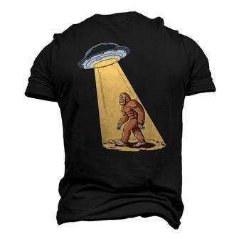 Bigfoot Ufo Abduction Sasquatch Abducted Alien Men's 3D T-Shirt Back Print | Mazezy