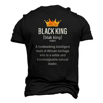Black Father Noun Black King A Hardworking Intelligent Male Of African Heritage Who Is A Noble Men's 3D T-Shirt Back Print | Mazezy