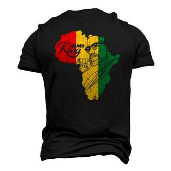 Im Black King History Patriotic African American Man Men's 3D T-Shirt Back Print | Mazezy