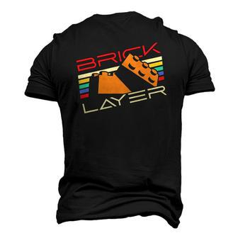 Brick Layer Master Builder Big Building Blocks Engineer Toy Men's 3D T-Shirt Back Print | Mazezy