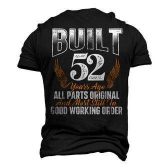 Built 52 Years Ago 52Nd Birthday 52 Years Old Bday Men's 3D T-shirt Back Print - Seseable