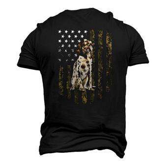 Camo American Flag English Setter 4Th Of July Usa Men's 3D T-Shirt Back Print | Mazezy