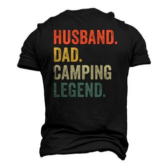 Mens Camper Husband Dad Camping Legend Vintage Fathers Day Men's 3D T-Shirt Back Print | Mazezy