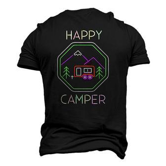 Camper Tee Happy Camping Lover Camp Vacation Men's 3D T-Shirt Back Print | Mazezy