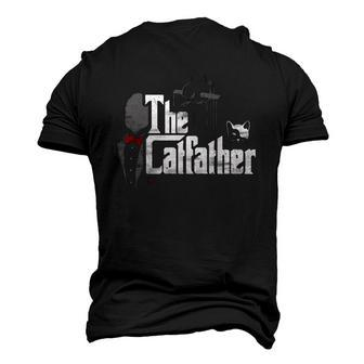 The Catfather Cat Dad Father Of Cats Men's 3D T-Shirt Back Print | Mazezy