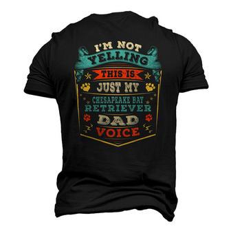 Mens My Chesapeake Bay Retriever Dog Dad Daddy Papa Fathers Day Men's 3D T-Shirt Back Print | Mazezy