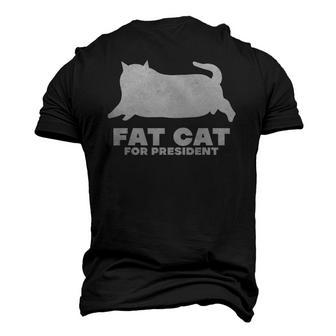 Chonk Fat Cat Lovers Pet Lover Men's 3D T-Shirt Back Print | Mazezy