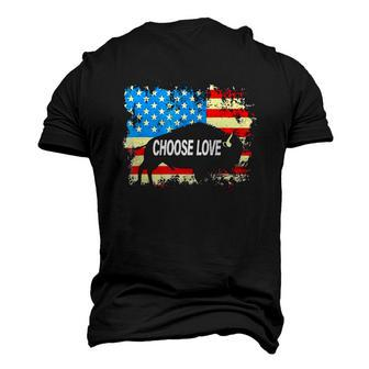 Choose Love Bills American Flag Men's 3D T-Shirt Back Print | Mazezy
