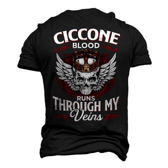 Ciccone Blood Runs Through My Veins Name V2 Men's 3D Print Graphic Crewneck Short Sleeve T-shirt - Monsterry UK