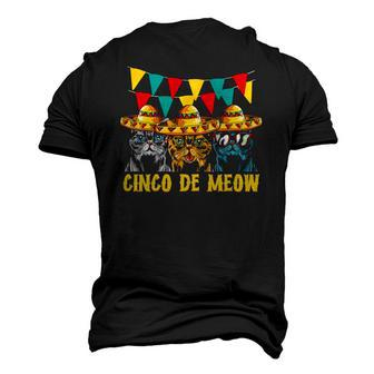 Cinco De Meow Cats Cinco De Mayo Mexico Men's 3D T-Shirt Back Print | Mazezy
