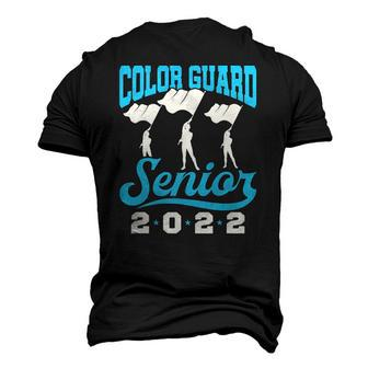 Color Guard Senior 2022 Flags Graduation Men's 3D T-Shirt Back Print | Mazezy