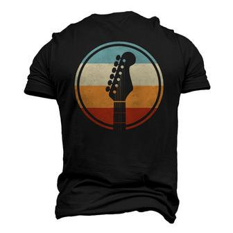 Colorful Guitar Fretted Musical Instrument Men's 3D T-Shirt Back Print | Mazezy
