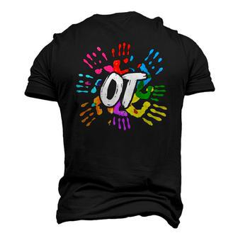 Colorful Ota Health Care Ot Therapist Occupational Therapy Men's 3D T-Shirt Back Print | Mazezy
