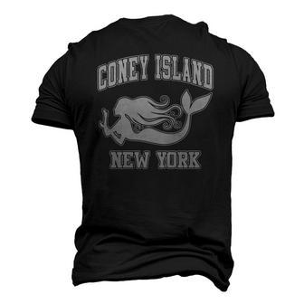 Coney Island Mermaid New York Nyc Beaches Brooklyn Men's 3D T-Shirt Back Print | Mazezy