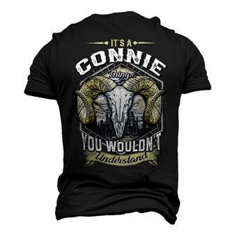 Connie Name Shirt Connie Family Name V3 Men's 3D Print Graphic Crewneck Short Sleeve T-shirt - Monsterry