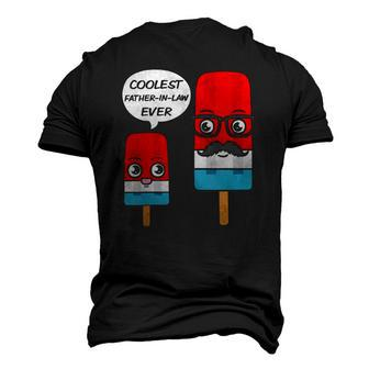 Coolest Father-In-Law Ever Fathers Day Popsicle Ice Cream Men's 3D T-Shirt Back Print | Mazezy