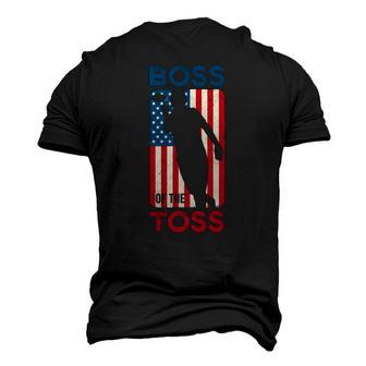 Cornhole S For Men Boss Of The Toss 4Th Of July Men's 3D T-Shirt Back Print | Mazezy