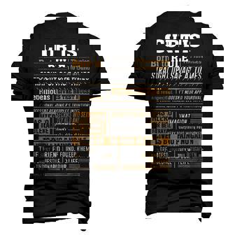Curtis Name Curtis Born To Rule Men's 3D T-shirt Back Print - Seseable