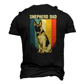 Cute German Shepherd Dad For Men Father Dog Lover Pet Animal Men's 3D T-Shirt Back Print | Mazezy