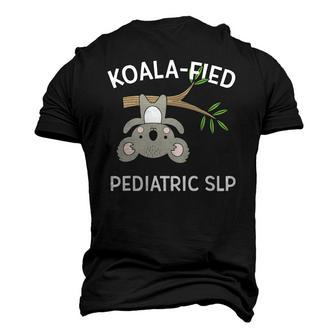 Cute Koala Pediatric Speech Language Pathologist Slp Men's 3D T-Shirt Back Print | Mazezy