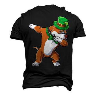 Dabbing Pit Bull St Patricks Day Men Women Leprechaun Dog T-Shirt Men's 3D T-shirt Back Print - Seseable