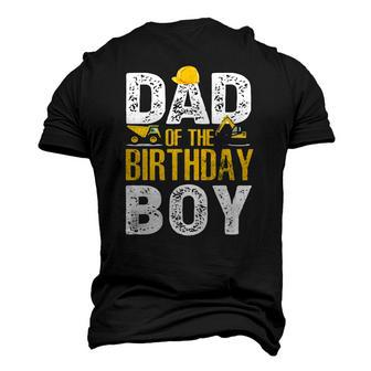 Dad Of The Bday Boy Construction Bday Party Hat Men Men's 3D T-Shirt Back Print | Mazezy