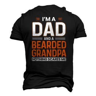 Mens Im A Dad And A Bearded Grandpa Beard Lover Father Men's 3D T-Shirt Back Print | Mazezy