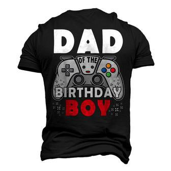 Dad Of Birthday Boy Time To Level Up Video Game Birthday Men's 3D T-shirt Back Print - Seseable
