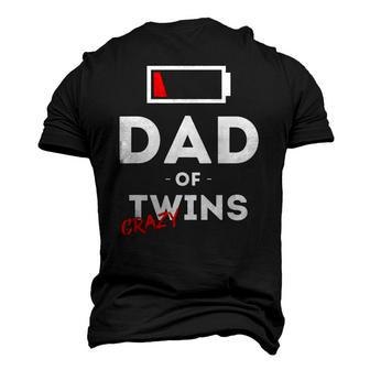 Mens Dad Of Crazy Twins Clothes Father Husband Dad Men Men's 3D T-Shirt Back Print | Mazezy